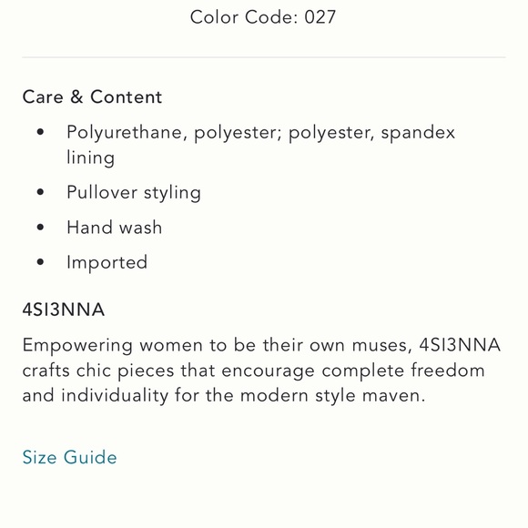 NWT Anthropologie 4SI3NNA Faux Leather Strapless Bubble Tank Size XL Party - Picture 11 of 11